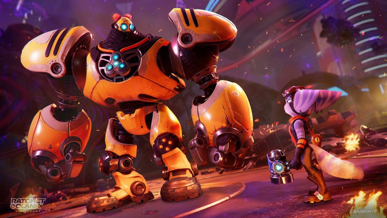 In-game screenshot from Ratchet & Clank: Rift Apart