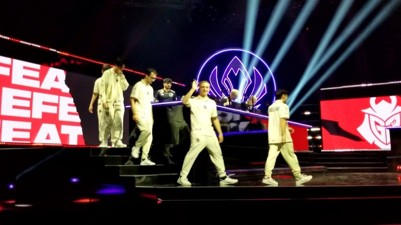 G2 Esports players on stage at the 2025 Mid-Season Invitational